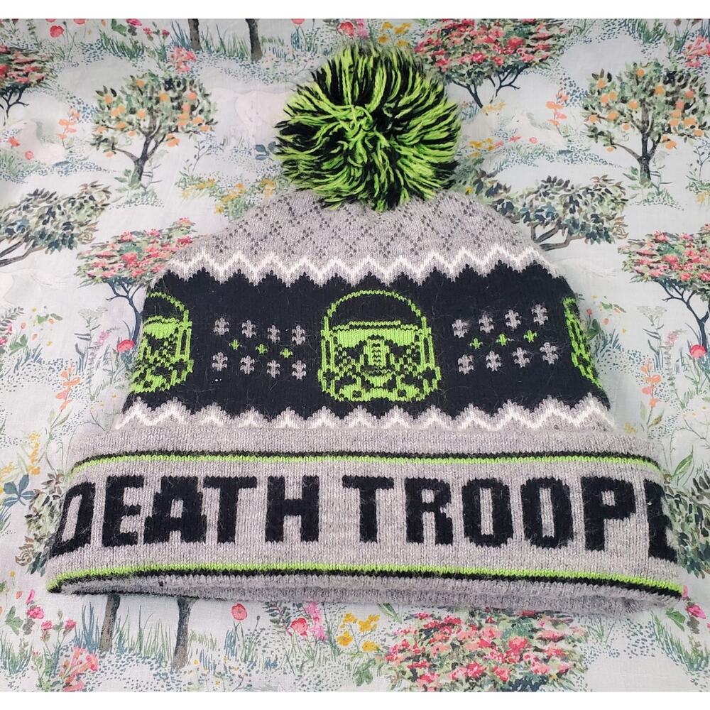 Star Wars Death Trooper Beanie Hat Unisex Rouge One Size Green Gray Black New